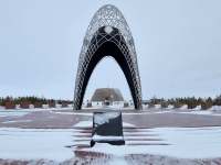 Kasahstanis Akmoli oblastis asunud naistelaagrile pühendatud memoriaalil. Foto: Marko Šorin