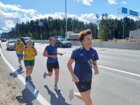 Nobeda sammuga naised on Riia selja taha jätnud. Foto: Juhan Änilane