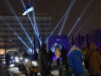 Audiovisuaalsel etendusel Iseseisvuse väljakul. Foto: Urmas Saard / Külauudised