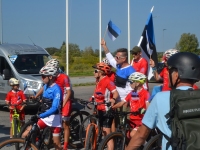  33. korda toimunud Balti ketti meenutavast teatejooksust Vilnius-Riia-Tallinn. Foto: Leedu amatöörjooksjate liit