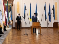  Eesti Koolide Liputoimkondade Liidu asutamistseremoonial Toompeal. Foto: Erik Peinar /  Riigikogu Kantselei