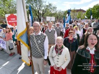 Eesti lipu 138. sünnipäeva tähistamine Pärnus. Foto: Peeter Hütt
