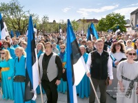 Eesti lipu 138. sünnipäeva tähistamine Pärnus. Foto: Peeter Hütt