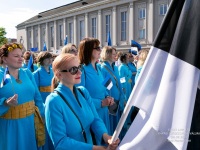 Eesti lipu 138. sünnipäeva tähistamine Pärnus. Foto: Peeter Hütt