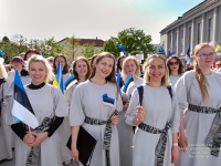 Eesti lipu 138. sünnipäeva tähistamine Pärnus. Foto: Peeter Hütt