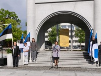 Eesti lipu 138. sünnipäeva tähistamine Pärnus. Foto: Peeter Hütt