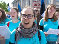 Eesti lipu 138. sünnipäeva tähistamine Pärnus. Foto: Peeter Hütt
