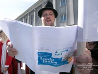 Eesti lipu 138. sünnipäeva tähistamine Pärnus. Foto: Peeter Hütt