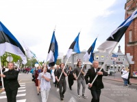 Eesti lipu 138. sünnipäeva tähistamine Pärnus. Foto: Peeter Hütt