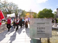Eesti lipu 138. sünnipäeva tähistamine Pärnus. Foto: Peeter Hütt