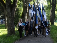 Eesti lipu 140. aastapäeva tähistamine Sindis. Foto: Urmas Saard / Külauudised