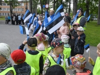 Eesti lipu 141. sünnipäev Sindis. Foto: Urmas Saard / Külauudised