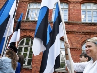 Eesti lipu 141. sünnipäev Sindis. Foto: Urmas Saard / Külauudised