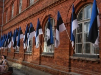 Eesti lipu 142. aastapäeva tähistamine Sindis. Foto: Urmas Saard / Külauudised