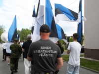 Eesti lipu 142. aastapäeva tähistamine Sindis. Foto: Urmas Saard / Külauudised