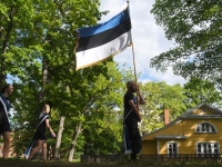 Eesti lipu 142. aastapäeva tähistamine Sindis. Foto: Urmas Saard / Külauudised