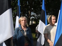 Eesti lipu 142. aastapäeva tähistamine Sindis. Foto: Urmas Saard / Külauudised