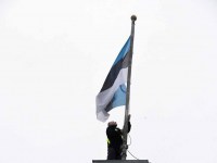Eesti Vabariigi 104. aastapäeva tähistamine Sindis. Foto: Urmas Saard / Külauudised