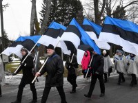 Eesti Vabariigi 104. aastapäeva tähistamine Sindis. Foto: Urmas Saard / Külauudised