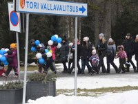 Eesti Vabariigi 104. aastapäeva tähistamine Sindis. Foto: Urmas Saard / Külauudised