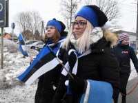 Eesti Vabariigi 104. aastapäeva tähistamine Sindis. Foto: Urmas Saard / Külauudised
