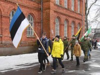 Eesti Vabariigi 104. aastapäeva tähistamine Sindis. Foto: Urmas Saard / Külauudised