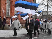 Eesti Vabariigi 104. aastapäeva tähistamine Sindis. Foto: Urmas Saard / Külauudised