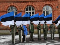 Eesti Vabariigi 104. aastapäeva tähistamine Sindis. Foto: Urmas Saard / Külauudised