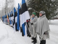 Eesti Vabariigi 105. aastapäeva tähistamine Sindis. Foto: Urmas Saard / Külauudised