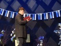 Eesti Vabariigi 108. aastapäeva tähistamine pidupäevahommikuses Sindis. Foto: Urmas Saard / Külauudised