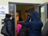 Eesti Vabariigi 108. aastapäeva tähistamine pidupäevahommikuses Sindis. Foto: Urmas Saard / Külauudised