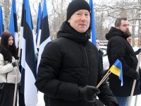 Eesti Vabariigi 108. aastapäeva tähistamine pidupäevahommikuses Sindis. Foto: Urmas Saard / Külauudised