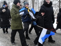 Eesti Vabariigi 108. aastapäeva tähistamine pidupäevahommikuses Sindis. Foto: Urmas Saard / Külauudised