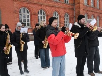 Eesti Vabariigi 108. aastapäeva tähistamine pidupäevahommikuses Sindis. Foto: Urmas Saard / Külauudised
