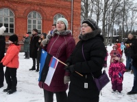 Eesti Vabariigi 108. aastapäeva tähistamine pidupäevahommikuses Sindis. Foto: Urmas Saard / Külauudised