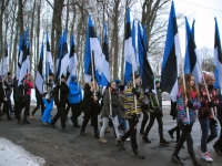 043 Eesti Vabariigi 98. aastapäeva tähistamine Sindis. Foto: Urmas Saard