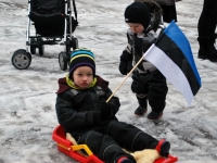 069 Eesti Vabariigi 98. aastapäeva tähistamine Sindis. Foto: Urmas Saard