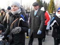 Eesti Vabatiigi 107. aastapäeva tähistamine Sindis. Foto: Urmas Saard / Külauudised