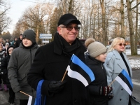 Eesti Vabatiigi 107. aastapäeva tähistamine Sindis. Foto: Urmas Saard / Külauudised