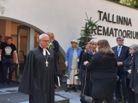 Elle Leesi matusepä. Foto: Urmas Saard / Külauudised