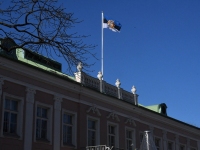 Emakeelepäeval neljandat korda presidendi kantselei ees. Foto: Urmas Saard / Külauudised
