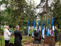 Esimese Eesti lipu õmbleja Emilie Rosalie Beermanni kalmul. Foto: Tatjana Keerup
