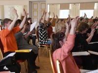 Ettevalmistav seminar Nooruse Majas Pärnumaa Mudilaste Laulu-ja Tantsupeoks. Foto: Urmas Saard / Külauudised