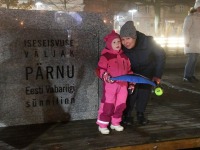 EV103. aastapäeval tõrvikutega Iseseisvuse väljakul. Foto: Urmas Saard / Külauudised
