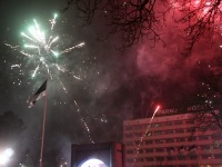 EV103. aastapäeval tõrvikutega Iseseisvuse väljakul. Foto: Urmas Saard / Külauudised