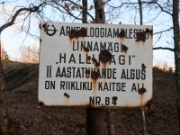 Hallimäel muinaslinnuste tähise avamise õhtul. Foto: Urmas Saard / Külauudised