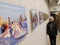Helen Parmeni Sindi linna fotod Sindi raamatukogus. Foto: Urmas Saard / Külauudised