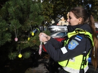 Helkuripuu ehtijad Pärnu Lastepargis. Foto: Urmas Saard / Külauudised