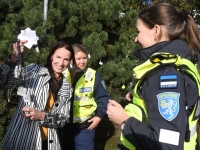 Helkuripuu ehtijad Pärnu Lastepargis. Foto: Urmas Saard / Külauudised
