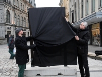 Installatsioon ja Harju tänav. Foto: Urmas Saard / Külauudised
